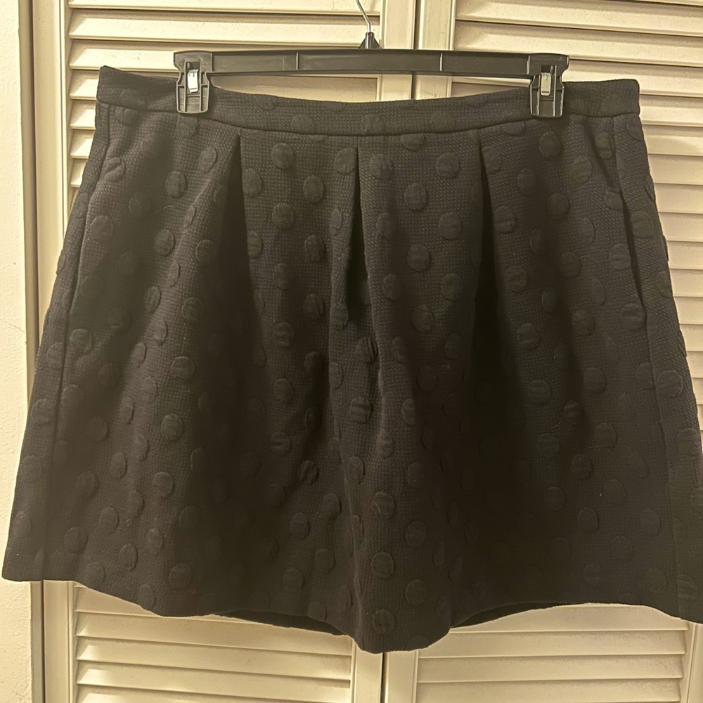 Boden Black Polka Dot Flare Skirt - 16